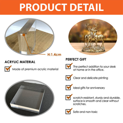 You & Me We Got This - Personalized Hunting Custom Shaped Acrylic Plaque