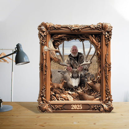 Hunting Memories - Personalized Hunting Cut Shape Photo Frame