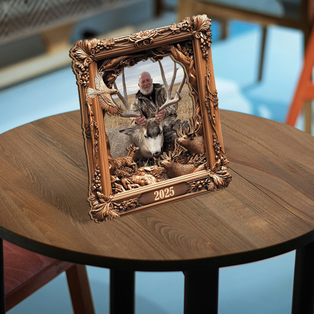 Hunting Memories - Personalized Hunting Cut Shape Photo Frame