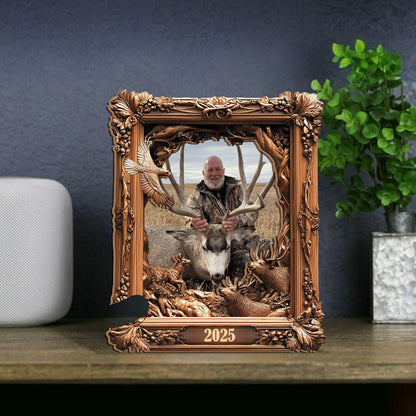 Hunting Memories - Personalized Hunting Cut Shape Photo Frame