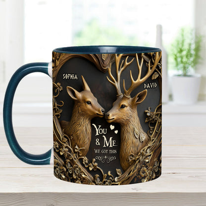 You & Me We Got This - Personalized Hunting Accent Mug