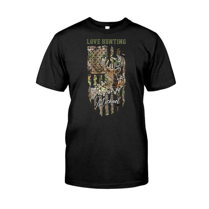 Love Hunting - Personalized Hunting T-shirt And Hoodie