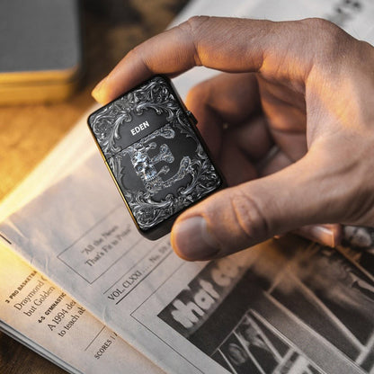 Silver Skull Letter - Personalized Skull Lighter