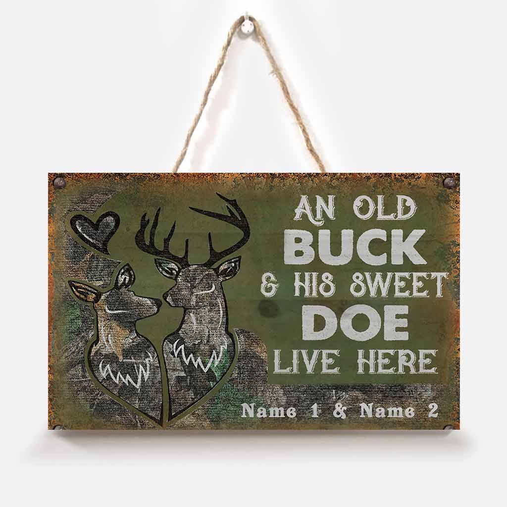 An Old Buck - Hunting Personalized Rectangle Metal Sign