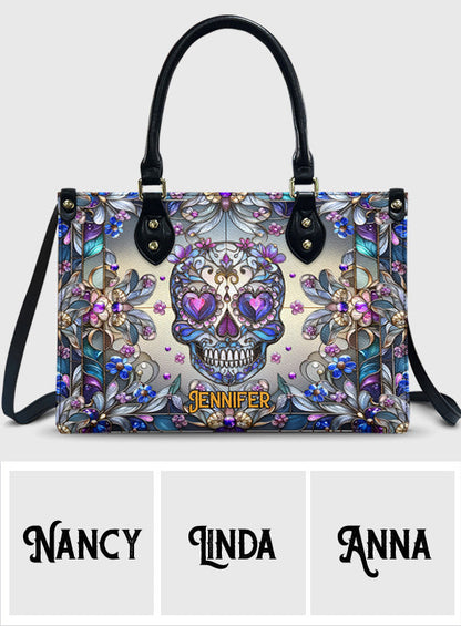 Love Skulls - Personalized Skull Leather Handbag