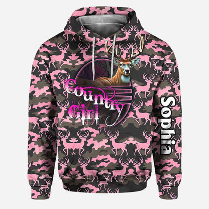 Country Girl - Personalized Hunting Hoodie and Leggings