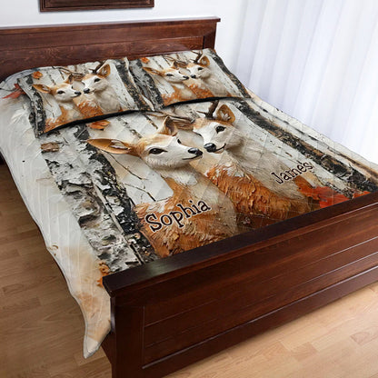 It's You & Me - Personalized Hunting Quilt Set