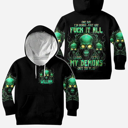 My Demons - Personalized Skull All Over Shirt