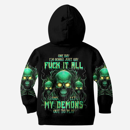 My Demons - Personalized Skull All Over Shirt