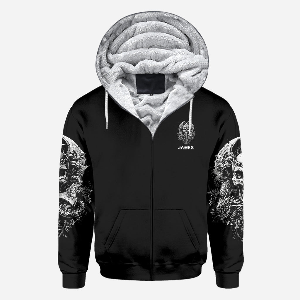 One Day I'm Gonna Just Say - Personalized Skull All Over Shirt