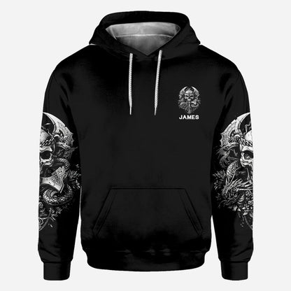 One Day I'm Gonna Just Say - Personalized Skull All Over Shirt