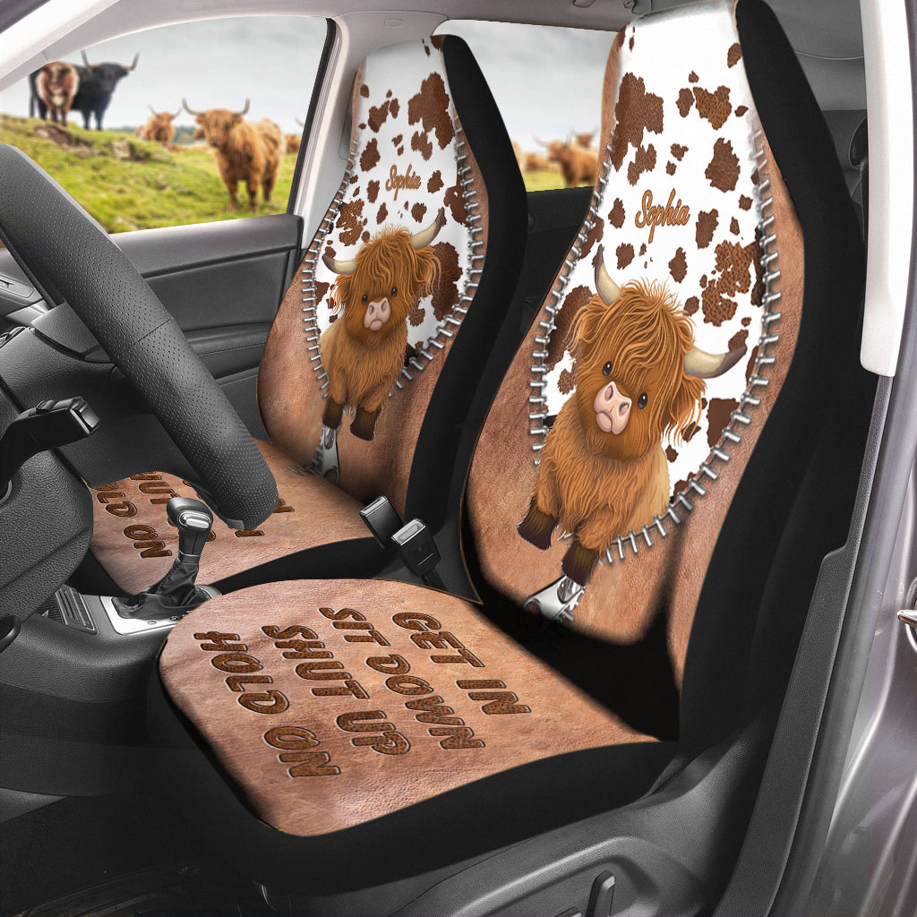 Get In Sit Down Shut Up Hold On - Personalized Frog Seat Covers