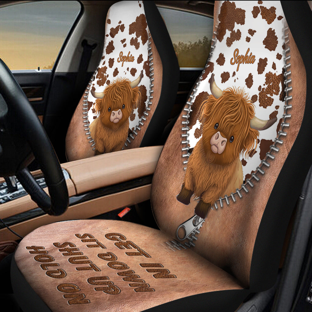 Get In Sit Down Shut Up Hold On - Personalized Frog Seat Covers