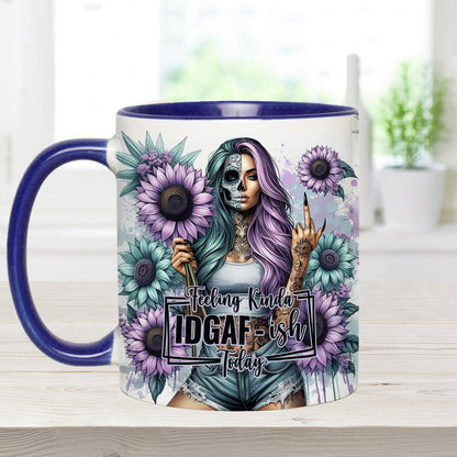 Funny Vocabulary - Personalized Skull Accent Mug
