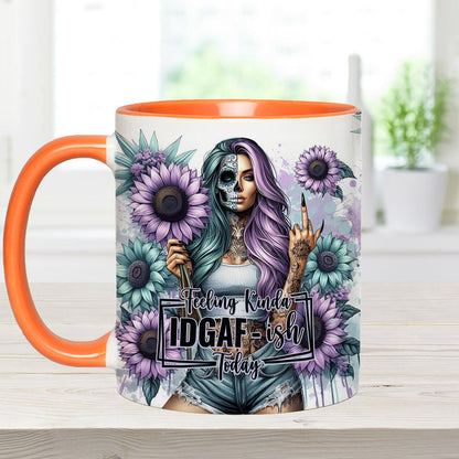 Funny Vocabulary - Personalized Skull Accent Mug