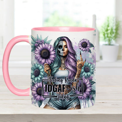 Funny Vocabulary - Personalized Skull Accent Mug