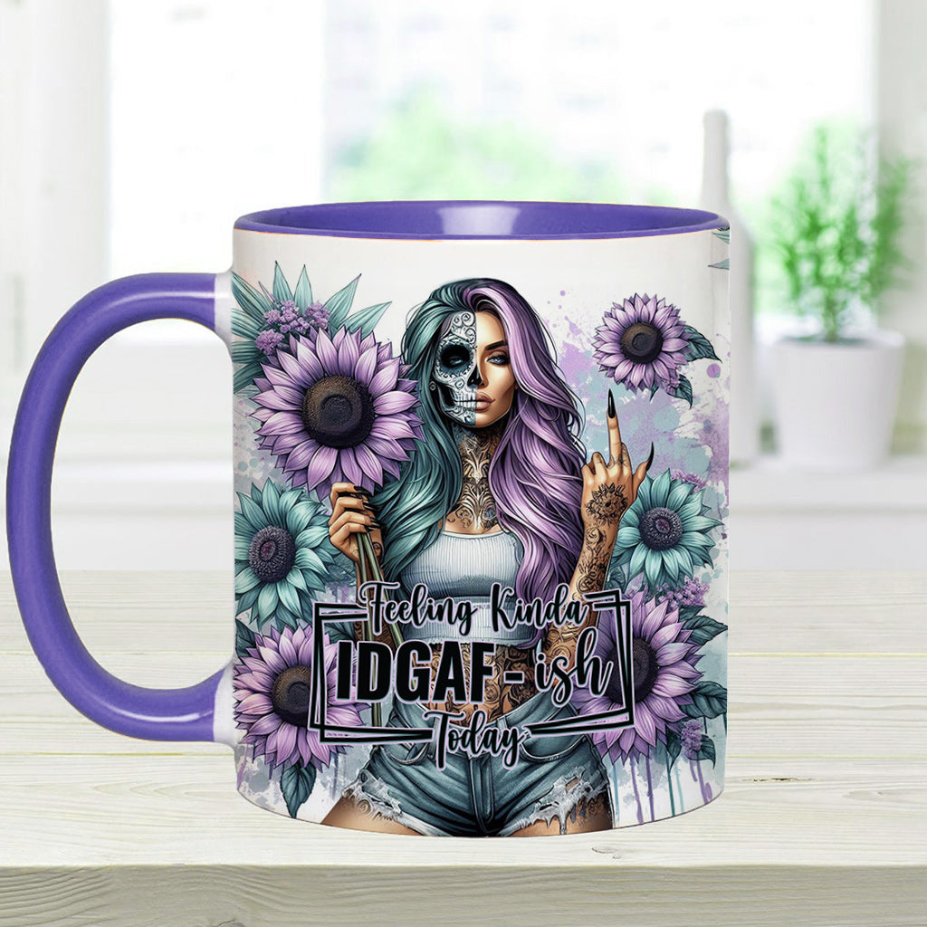 Funny Vocabulary - Personalized Skull Accent Mug