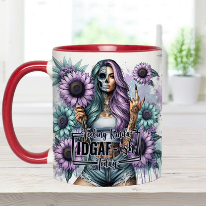 Funny Vocabulary - Personalized Skull Accent Mug
