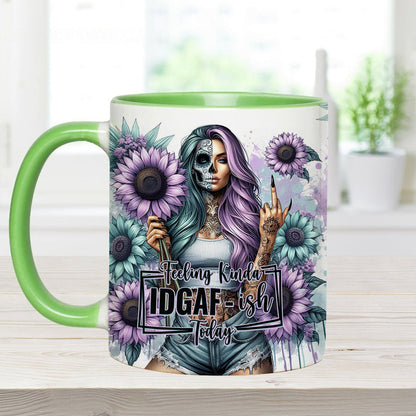 Funny Vocabulary - Personalized Skull Accent Mug