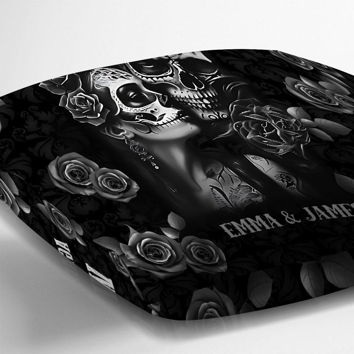 It's You & Me - Personalized Skull Throw Pillow