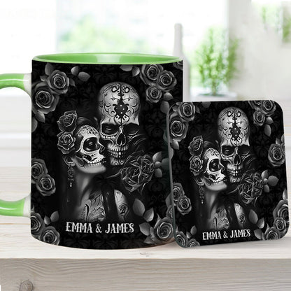 It's You & Me - Personalized Skull Accent Mug