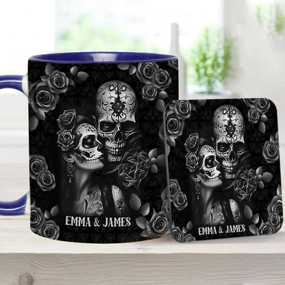 It's You & Me - Personalized Skull Accent Mug