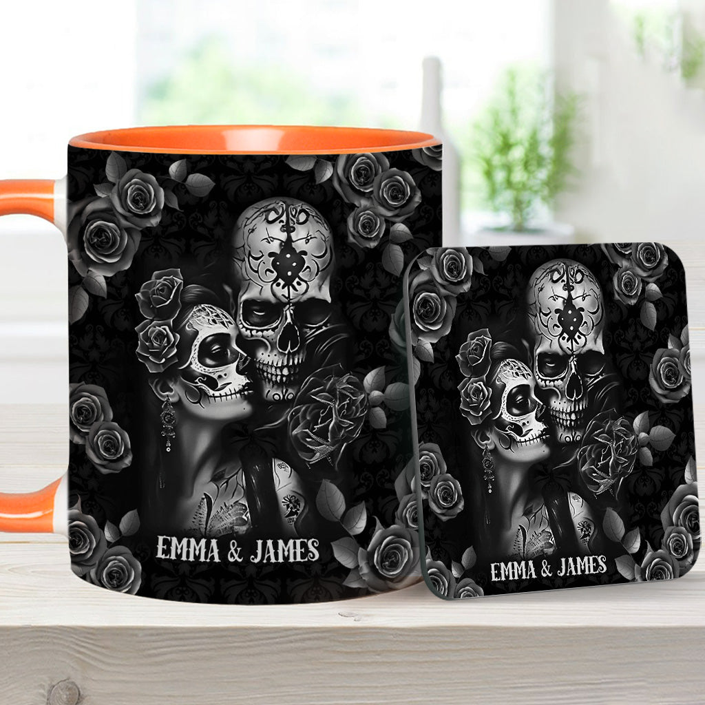 It's You & Me - Personalized Skull Accent Mug