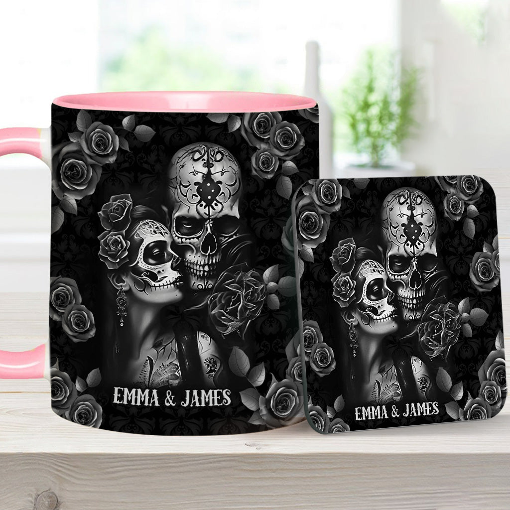 It's You & Me - Personalized Skull Accent Mug