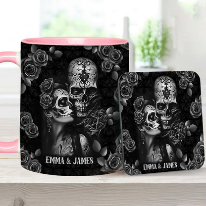 It's You & Me - Personalized Skull Accent Mug