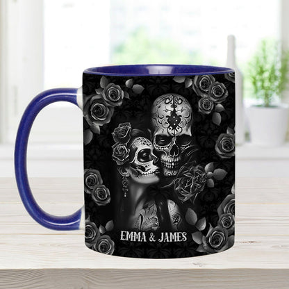 It's You & Me - Personalized Skull Accent Mug