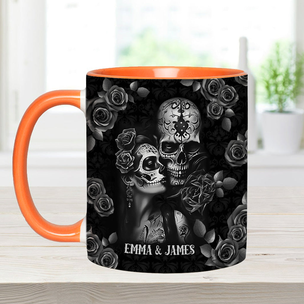 It's You & Me - Personalized Skull Accent Mug