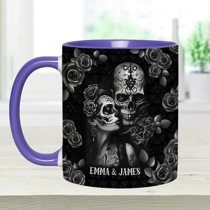It's You & Me - Personalized Skull Accent Mug