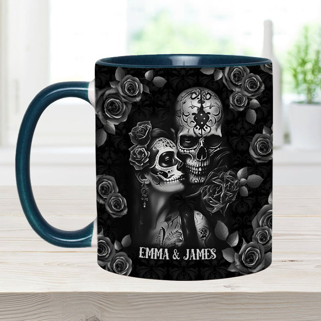 It's You & Me - Personalized Skull Accent Mug