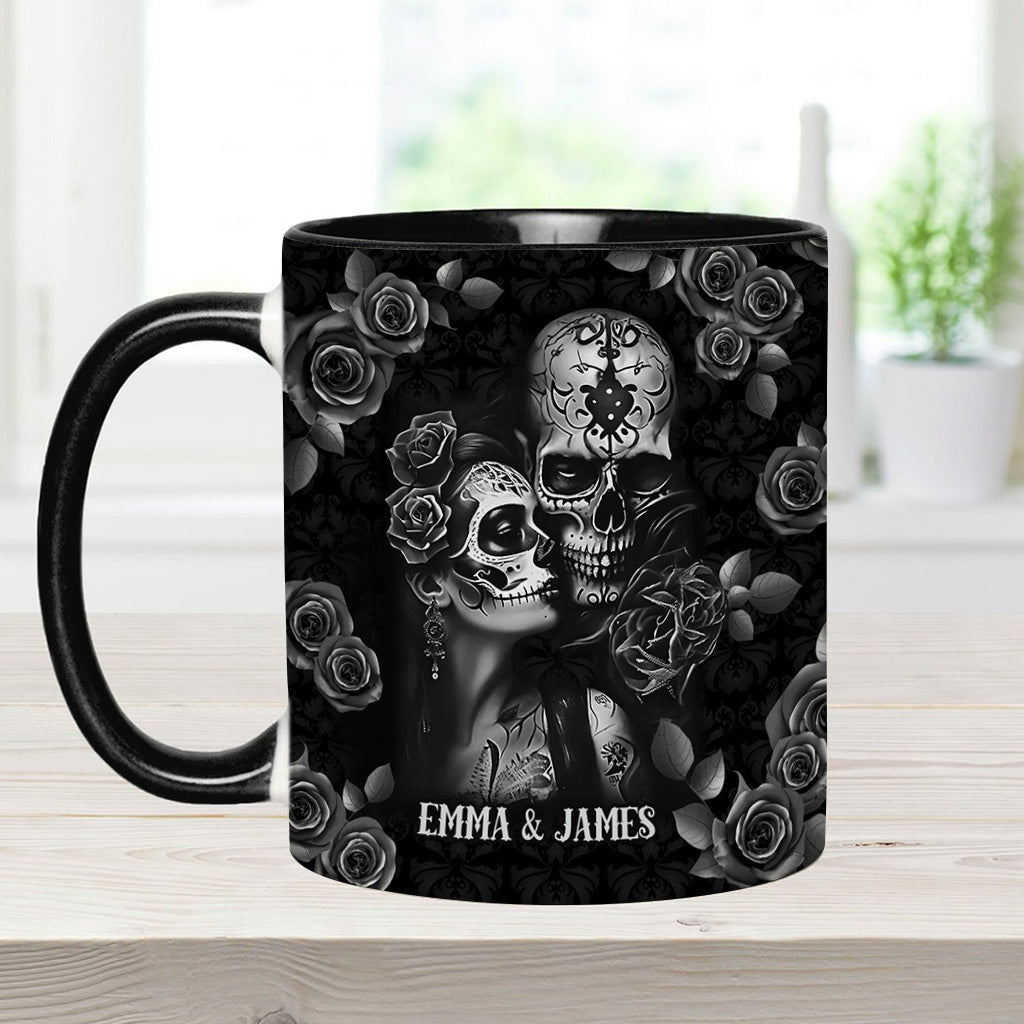 It's You & Me - Personalized Skull Accent Mug
