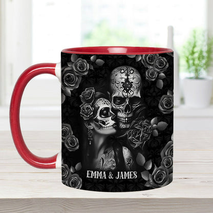 It's You & Me - Personalized Skull Accent Mug