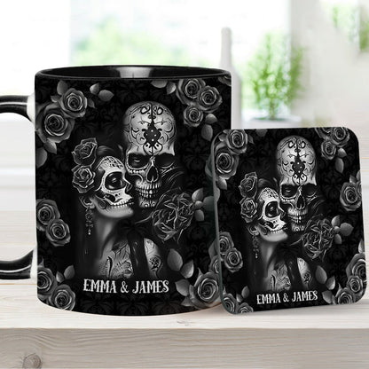 It's You & Me - Personalized Skull Accent Mug