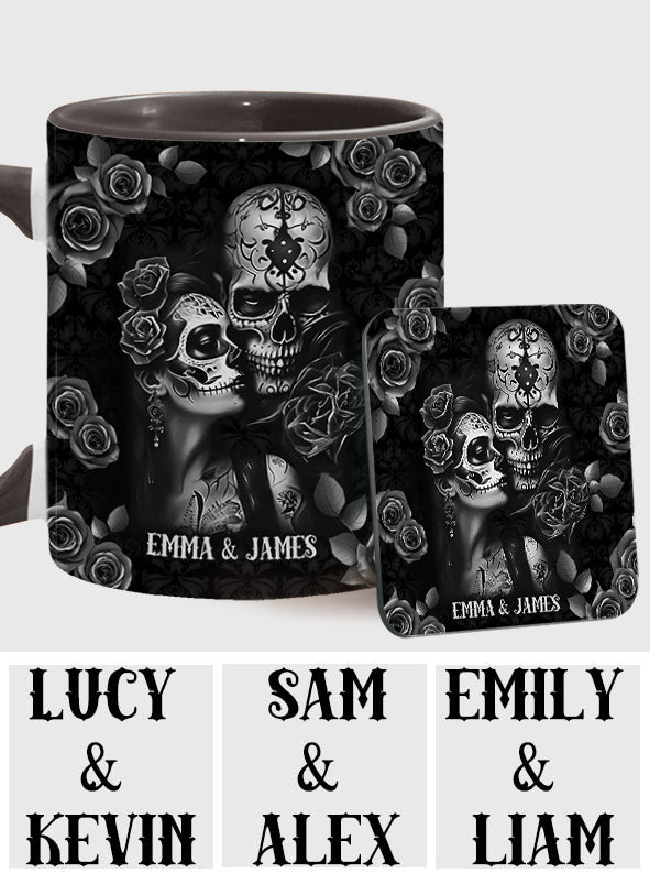 It's You & Me - Personalized Skull Accent Mug