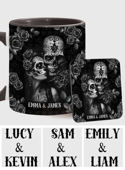 It's You & Me - Personalized Skull Accent Mug