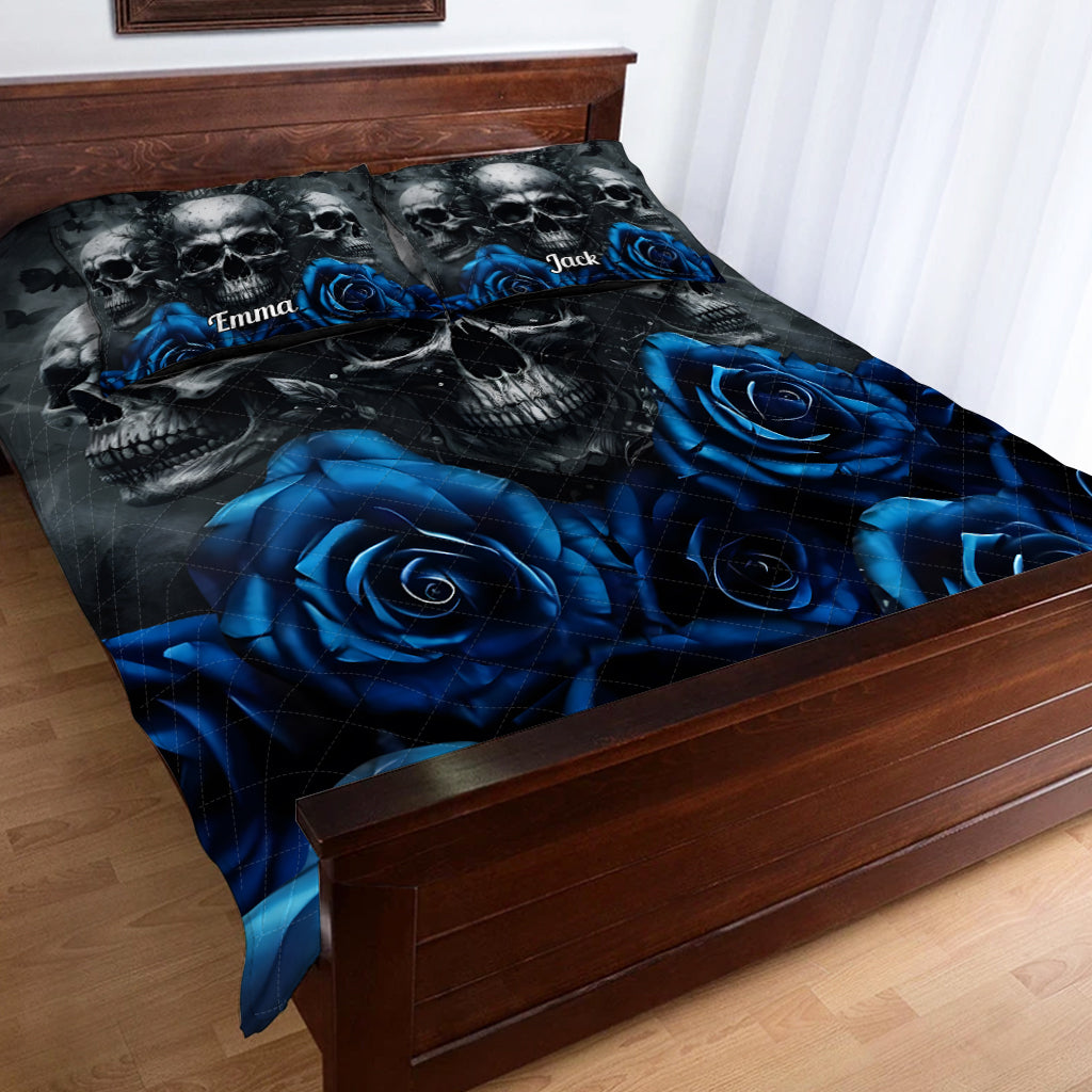 Cool Skull - Personalized Skull Quilt Set