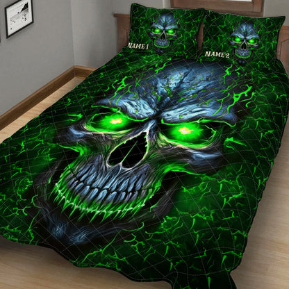 Awesome Skull - Personalized Skull Quilt Set