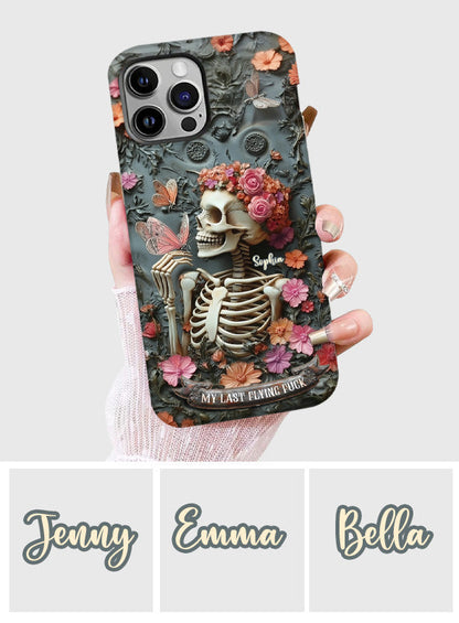 My Last Flying F*ck - Personalized Skull Full Print Phone Case