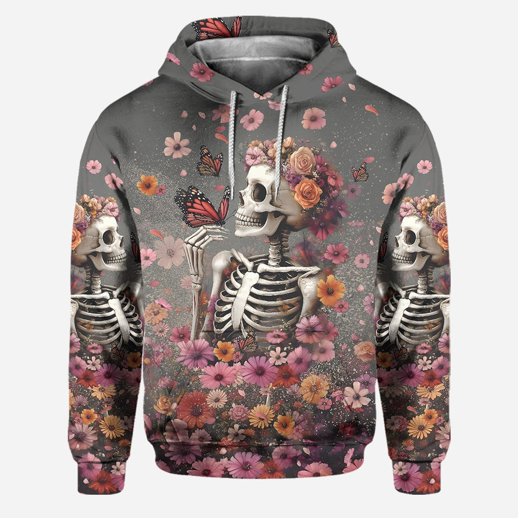 My Last Flying Fck - Personalized Skull Hoodie and Leggings