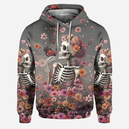 My Last Flying Fck - Personalized Skull Hoodie and Leggings