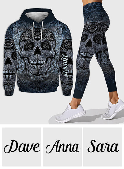 Cool Skull - Personalized Skull Hoodie and Leggings