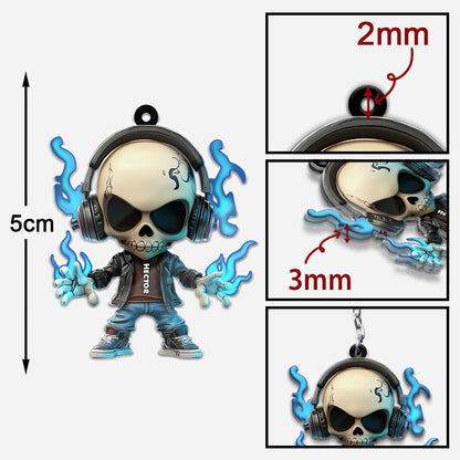 Cool Skull - Personalized Skull Keychain