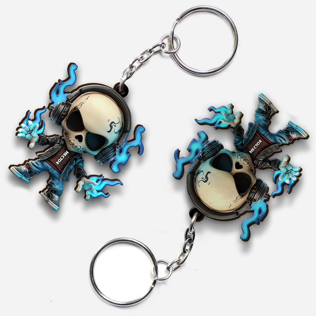 Cool Skull - Personalized Skull Keychain