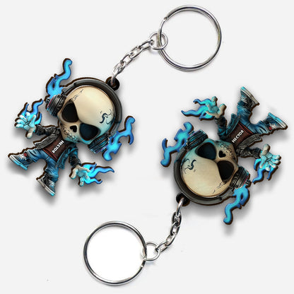 Cool Skull - Personalized Skull Keychain
