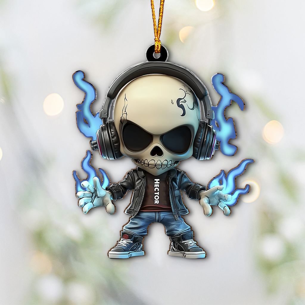 Cool Skull - Personalized Skull Ornament