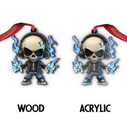 Cool Skull - Personalized Skull Ornament