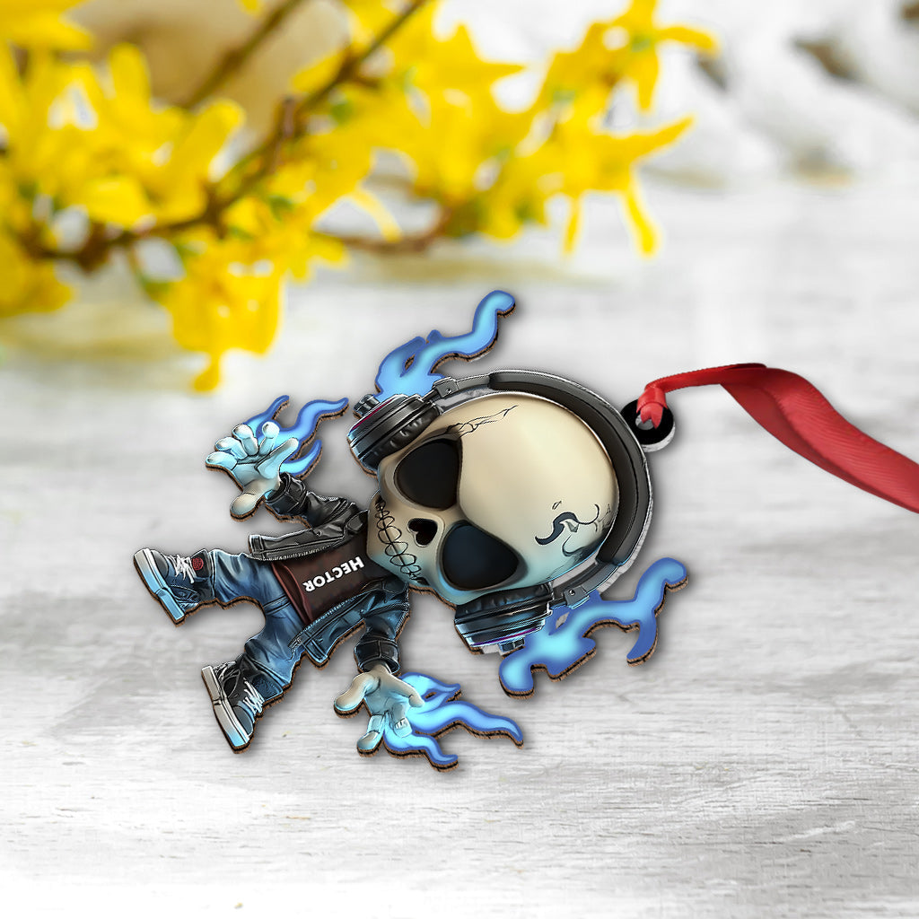 Cool Skull - Personalized Skull Ornament